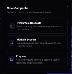 Criação de Campanhas